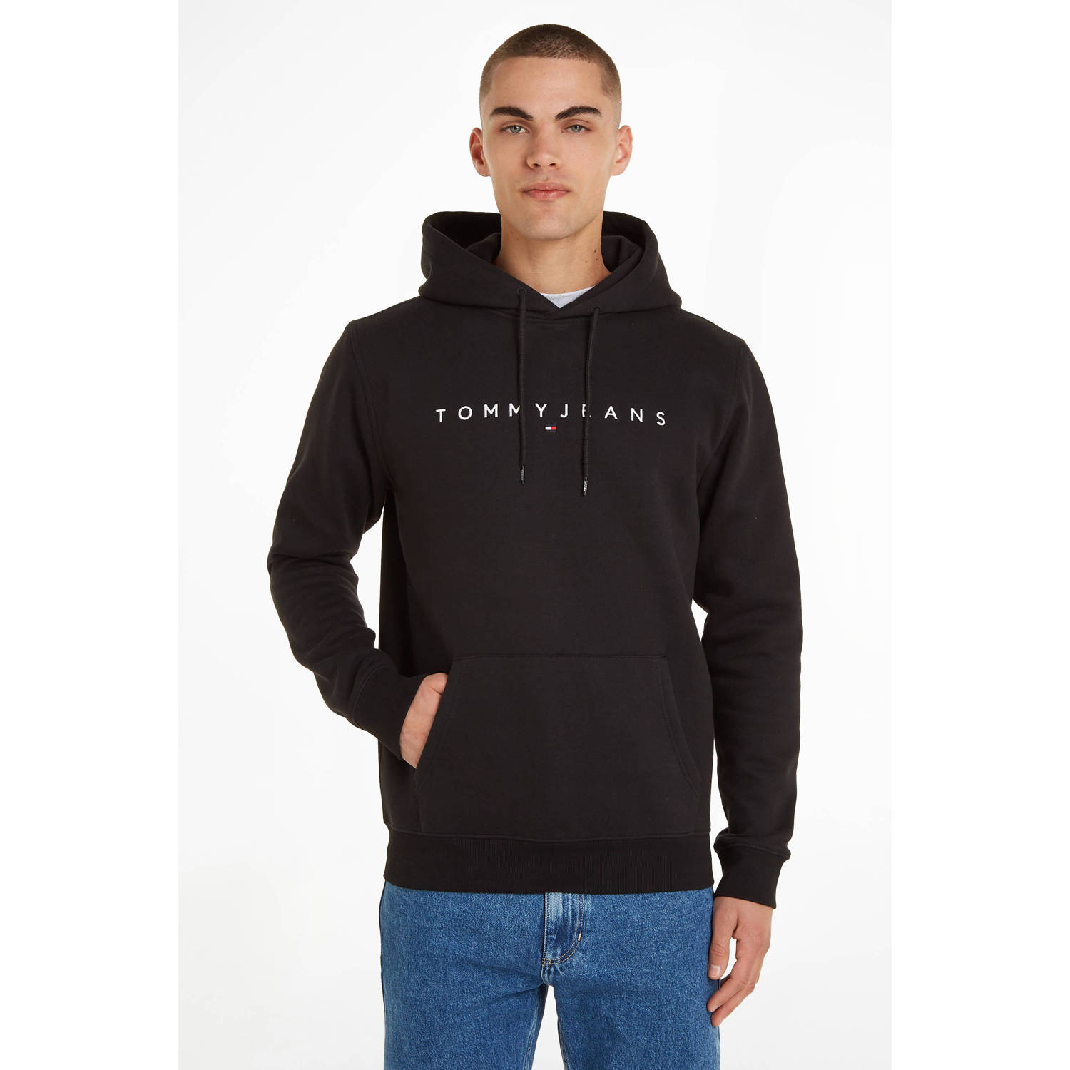 Tommy Jeans Big & Tall hoodie met logo black