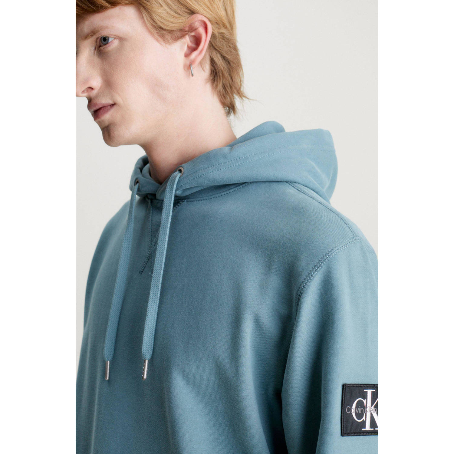 CALVIN KLEIN JEANS hoodie met logo goblin blue