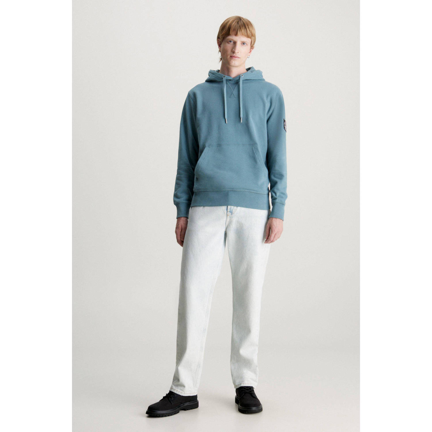 CALVIN KLEIN JEANS hoodie met logo goblin blue