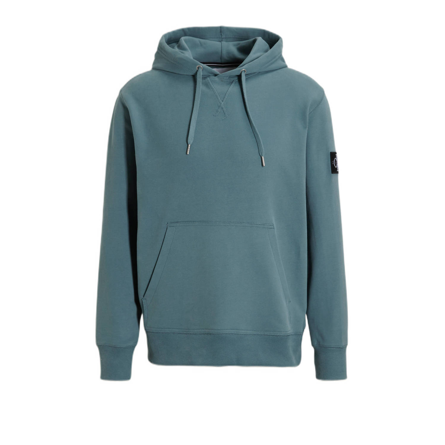 Calvin Klein Groene hoodie met geborsteld oppervlak Green Heren