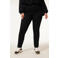 Miss Etam Plus slim fit broek Elise zwart