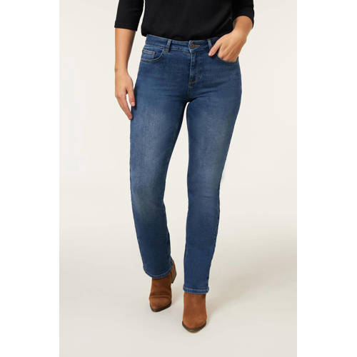 Miss Etam straight leg jeans Jackie medium blue denim afbeelding