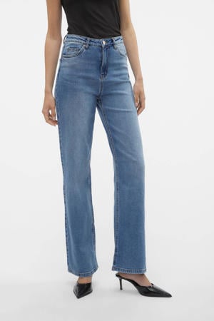 high waist jeans VMTESSA medium blue denim