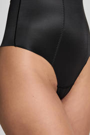 thumbnail: Hunkemöller high waist corrigerende string Scuba zwart