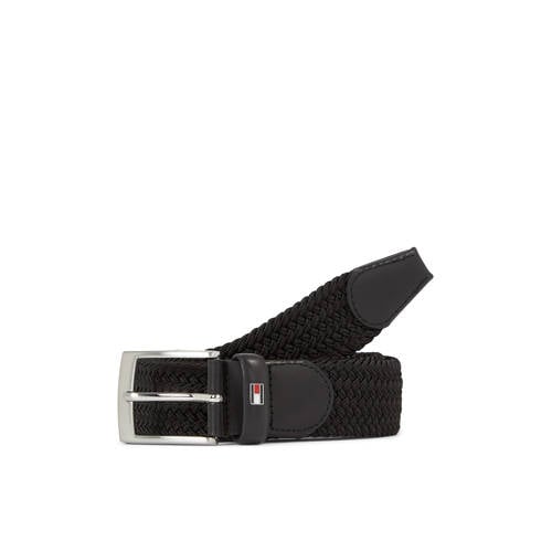 Tommy Hilfiger gevlochten riem New Adan zwart afbeelding