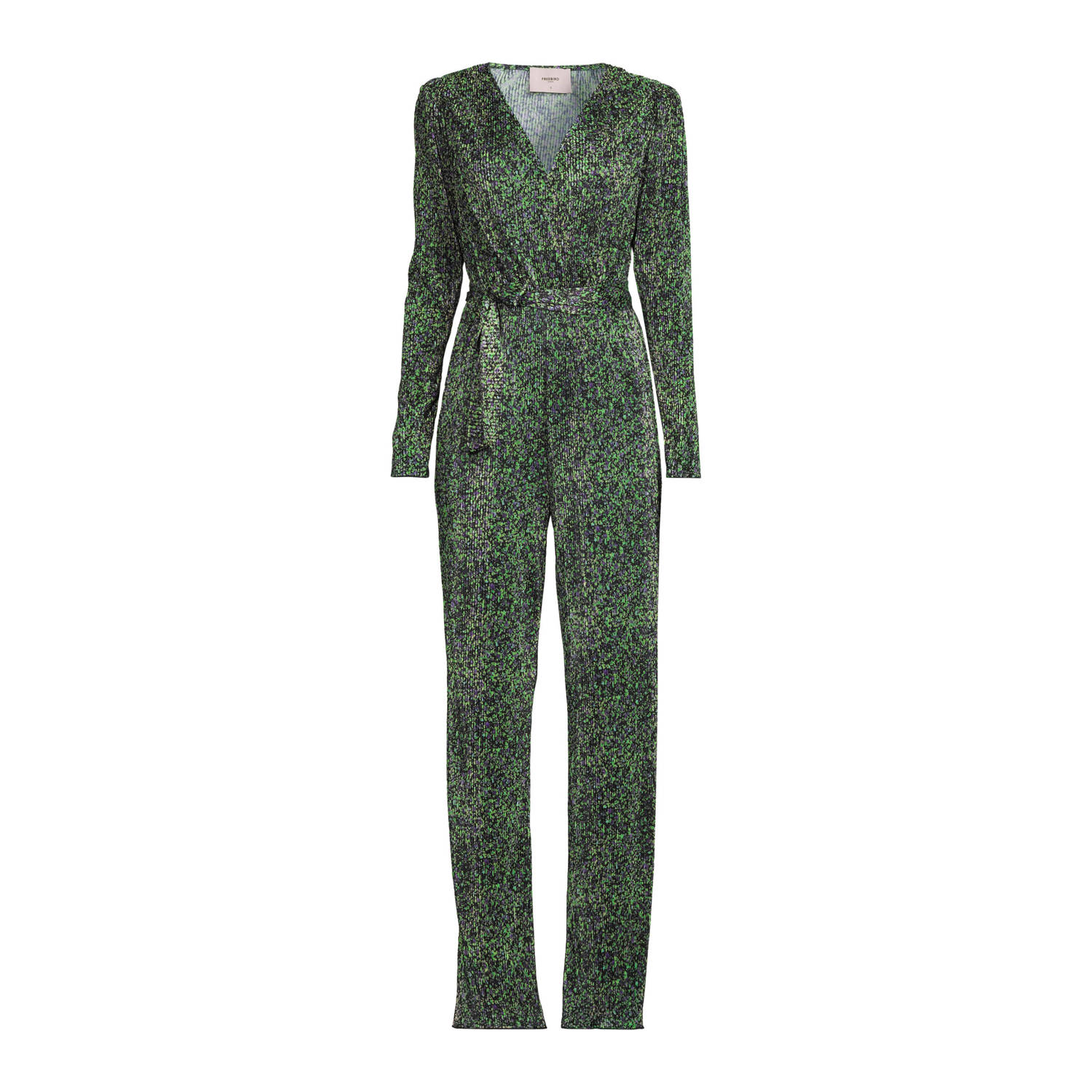 Freebird gebloemde jumpsuit Jinn groen