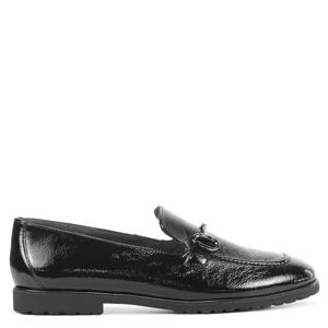   lakleren loafers zwart