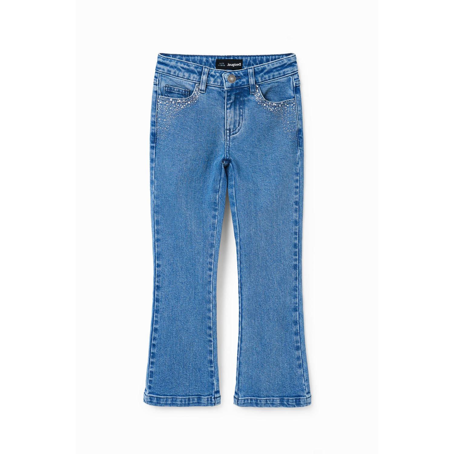 Desigual cropped regular fit jeans medium blue denim