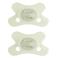 Difrax Natural Fopspeen - 0 tot 6 Maanden - Lichtgroen - 2 st.