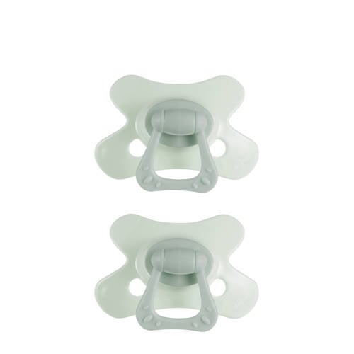 Difrax Natural Fopspeen - 18+ Maanden - Lichtgroen - 2 st. afbeelding