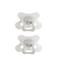 Difrax Natural Difrax Fopspeen - 6+ Maanden - Grijs - 2 st.
