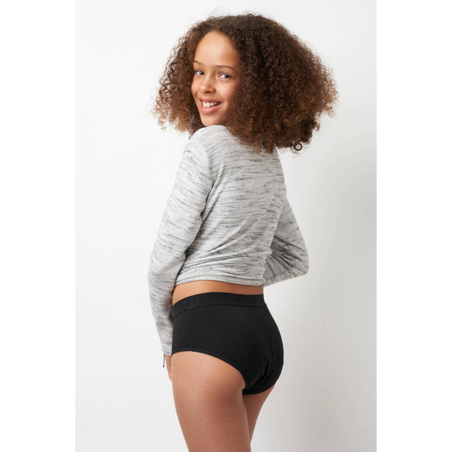 Moodies Undies hipster menstruatieslip heavy zwart