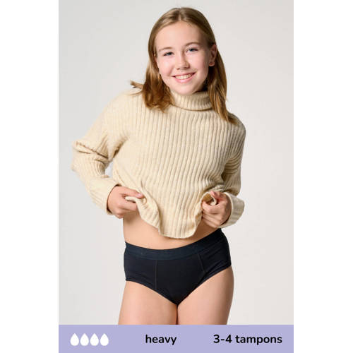 Moodies Undies hipster menstruatieslip heavy zwart afbeelding