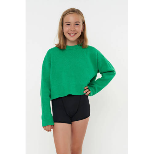 Moodies Undies boyshort menstruatieslip heavy/overnight zwart – Zwart/groen