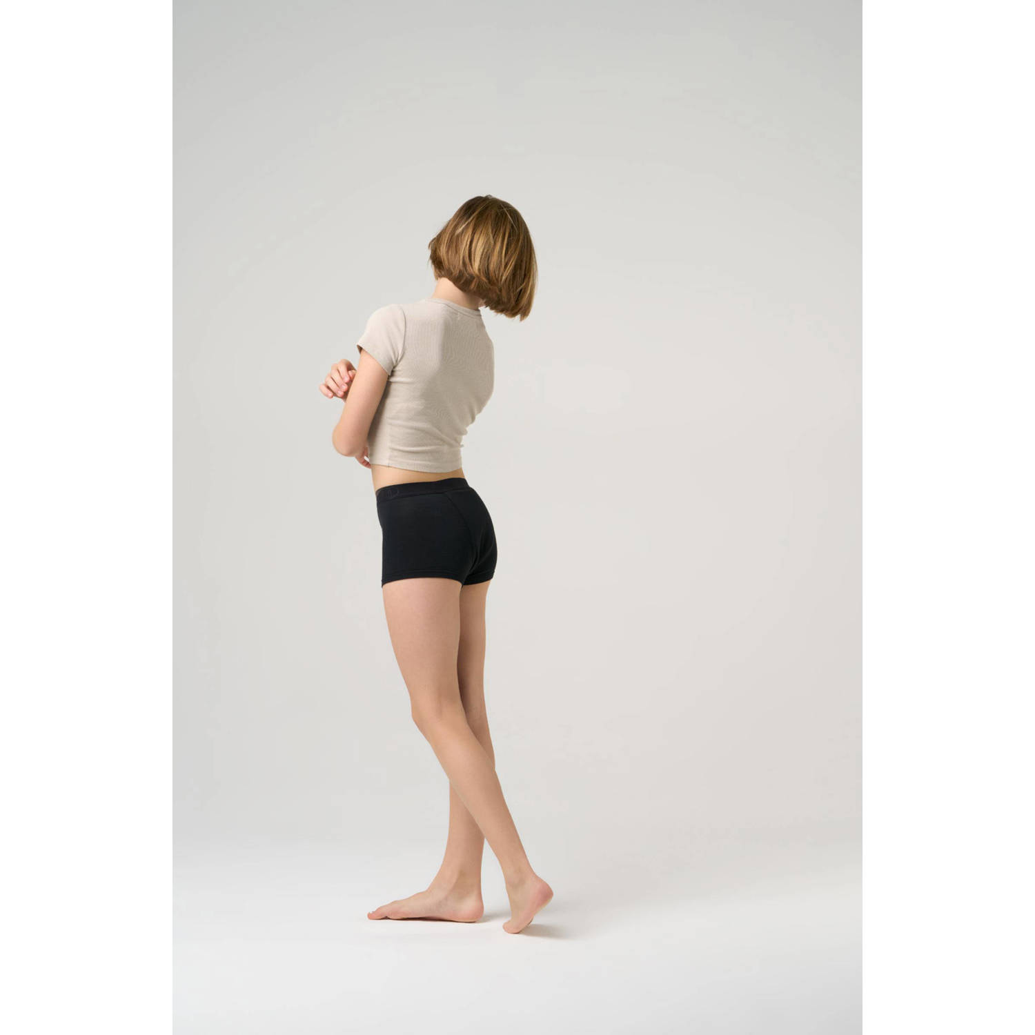 Moodies Undies boyshort menstruatieslip heavy overnight zwart