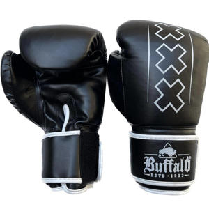  bokshandschoenen Outrage zwart/wit (16oz)