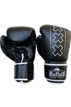  bokshandschoenen Outrage zwart/wit (10oz)