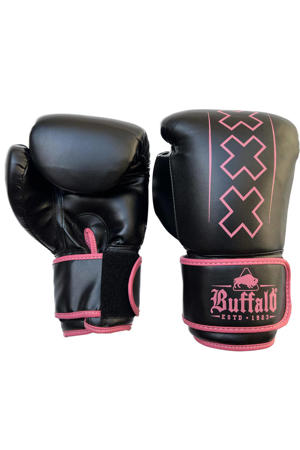  bokshandschoenen Outrage zwart/roze (12oz)
