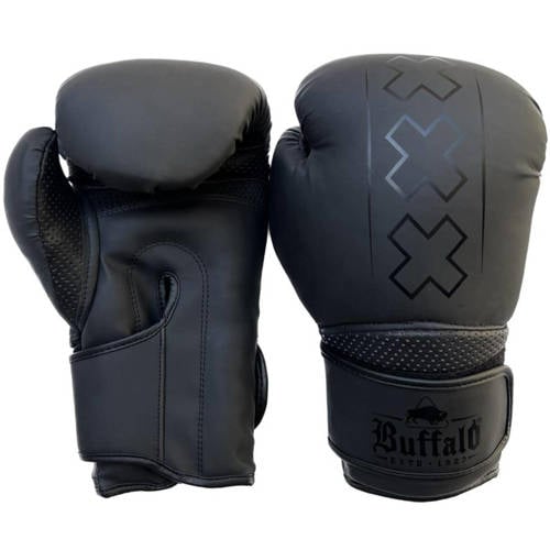 Buffalo bokshandschoenen Metal zwart (12oz) afbeelding