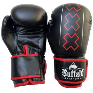  bokshandschoenen Winner zwart/rood (12oz)
