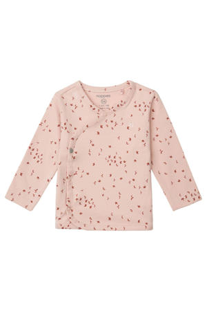 baby longsleeve Nantes met all over print lichtroze/roze