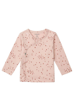 baby longsleeve Nantes met all over print lichtroze/roze