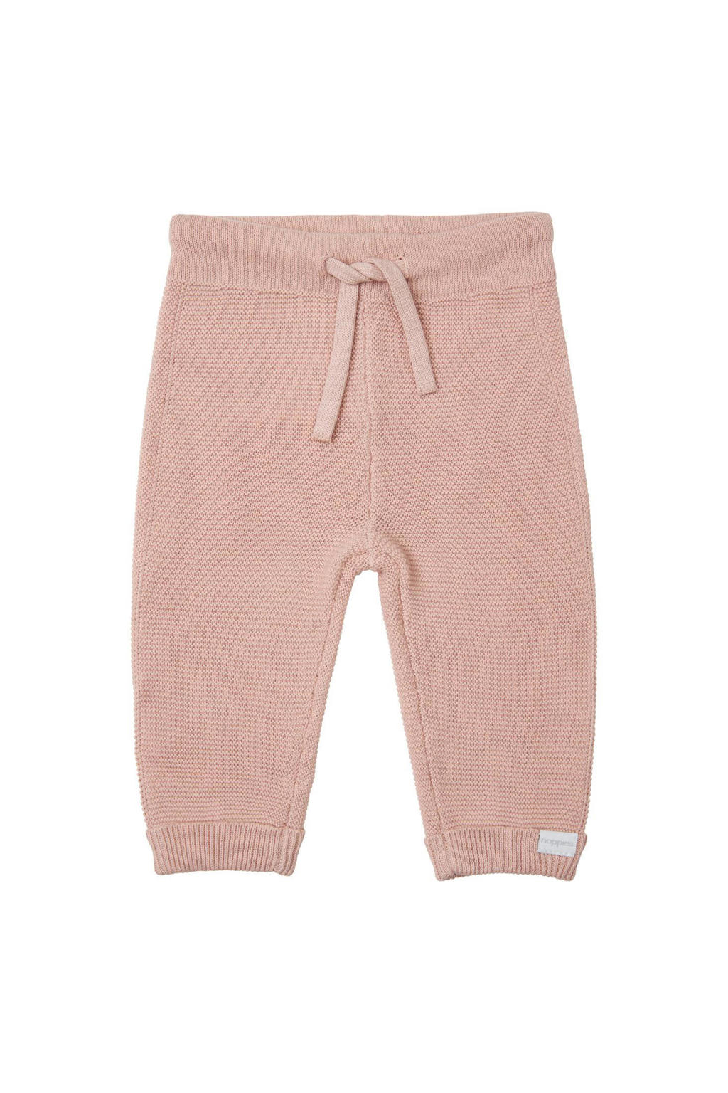 Roze Noppies baby regular fit broek Grover van katoen met effen