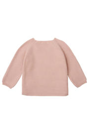 thumbnail: Roze jongens en meisjes Noppies baby baby vest Pino van katoen met effen, lange mouwen, ronde hals en knoopsluiting