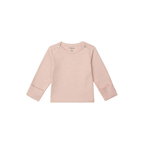 Noppies baby baby longsleeve Neisse met katoen lichtroze afbeelding