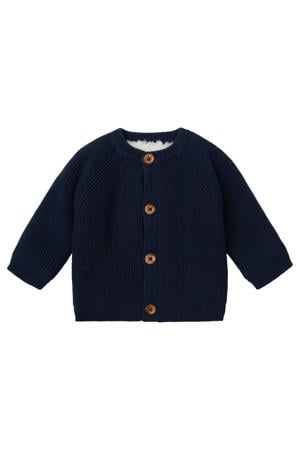 baby vest Nevers van katoen donkerblauw