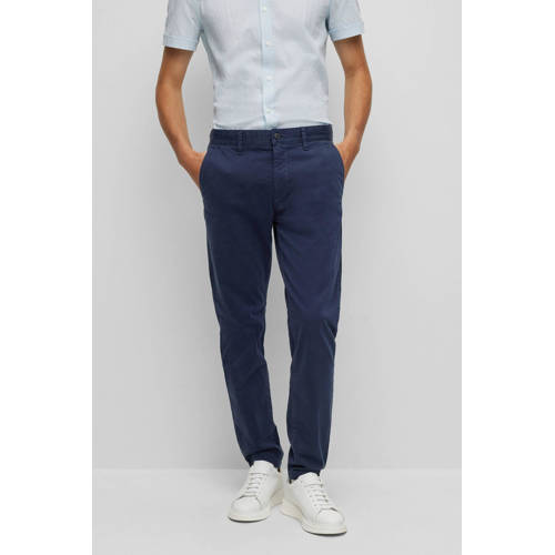 BOSS slim fit chino Taber-1 D dark blue afbeelding
