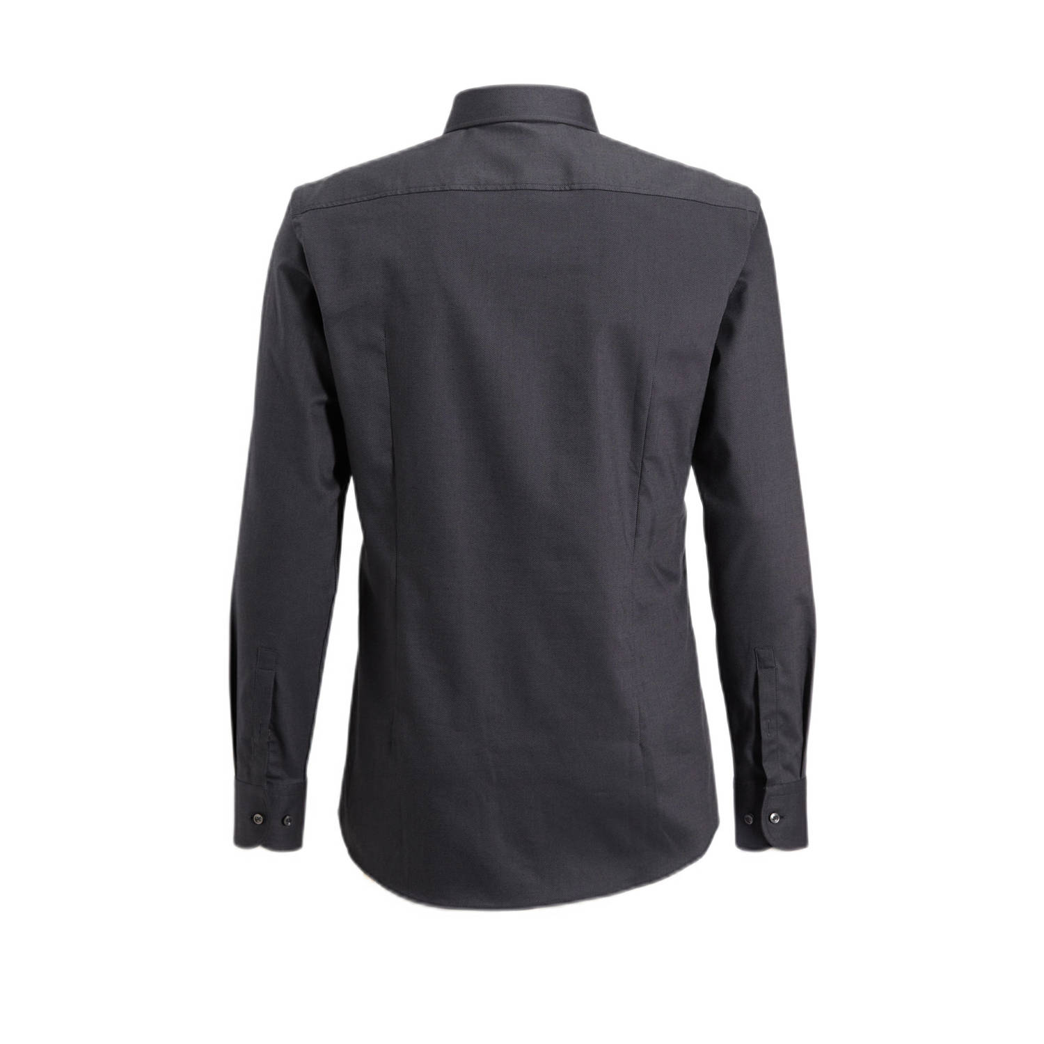 BOSS slim fit overhemd dark grey
