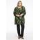 YOEK tuniek met all over print groen/zwart