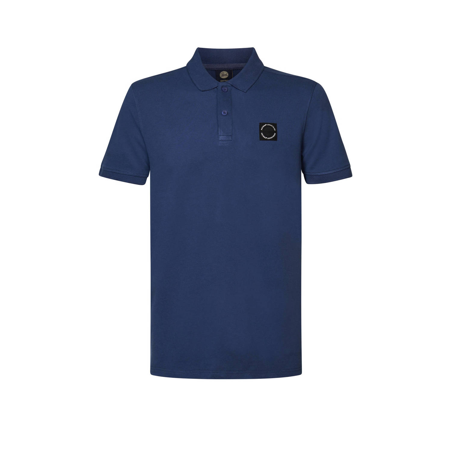 Petrol Industries polo Zest met logo petrol blue