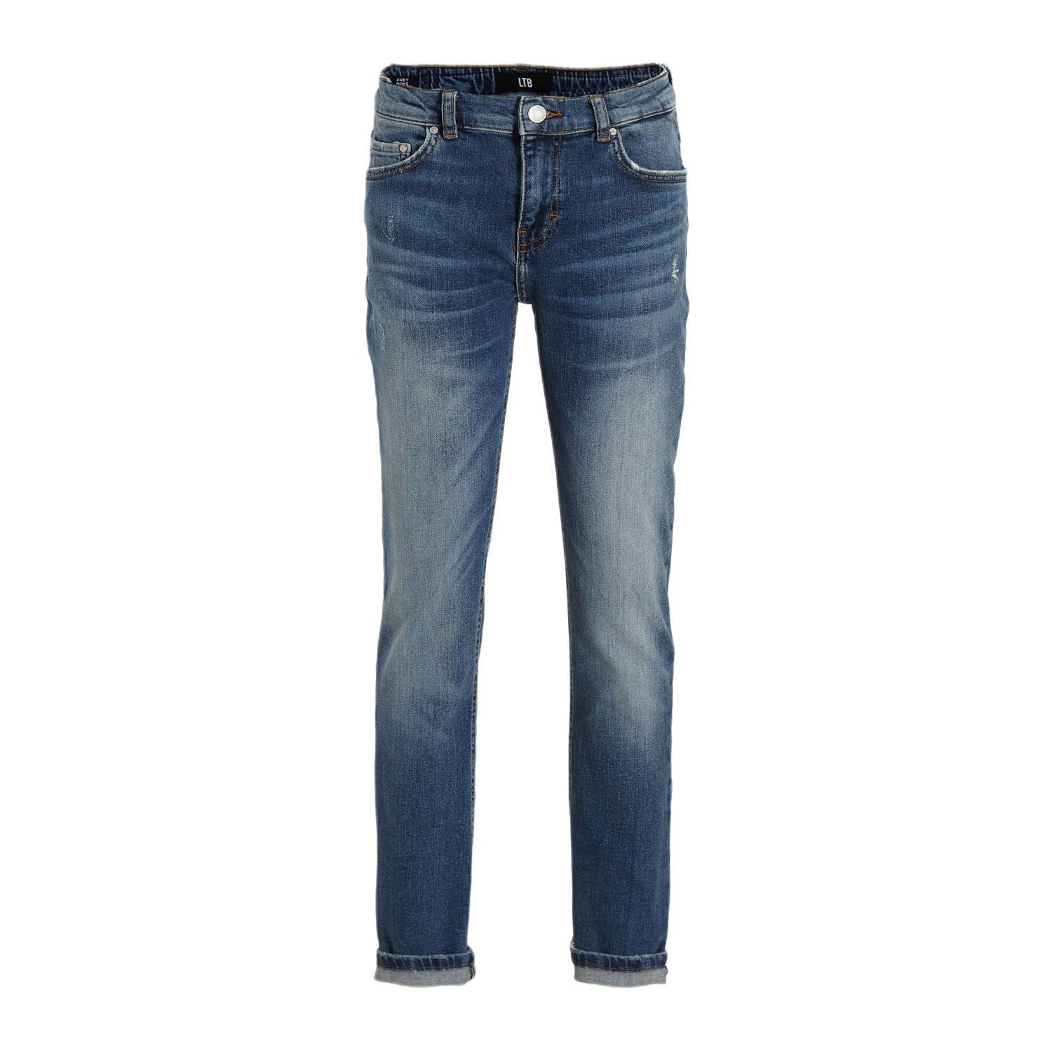 LTB slim fit jeans FREY B aino wash Blauw Jongens Denim Effen 104