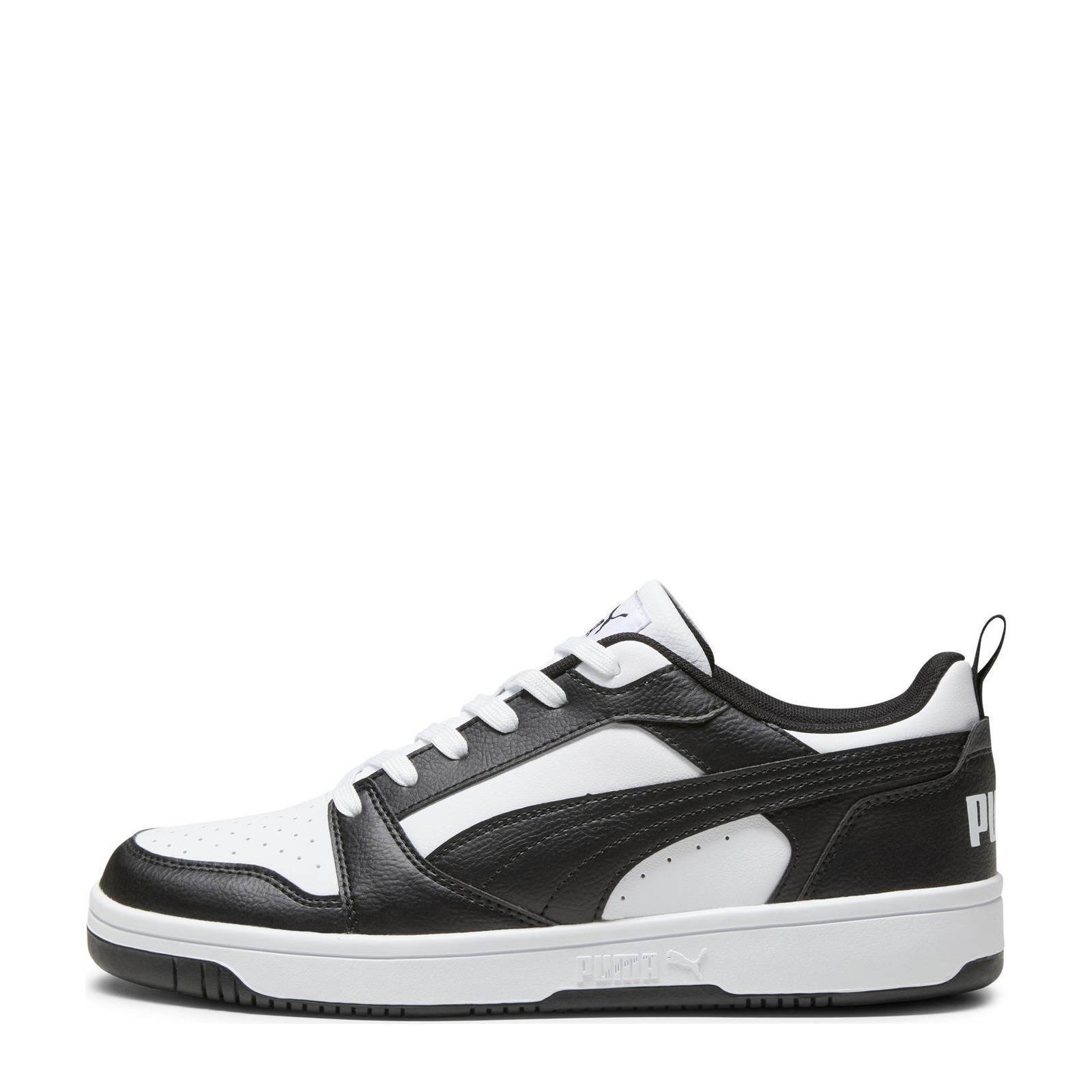 Puma Rebound V6 Low sneakers wit zwart wehkamp