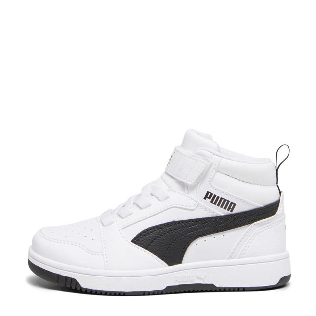 Puma Rebound V6 Mid sneakers wit/zwart wehkamp