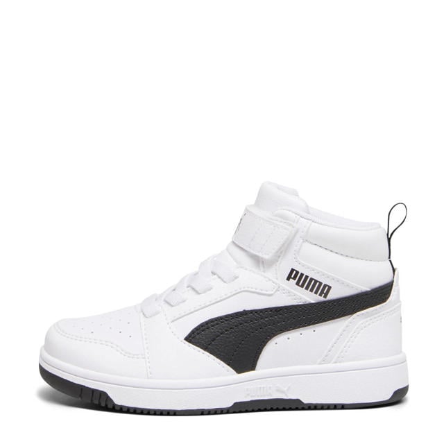 Puma Rebound V6 Mid sneakers wit/zwart wehkamp