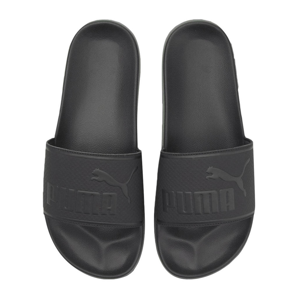 Zwarte unisex Puma Leadcat 2.0 badslippers van rubber