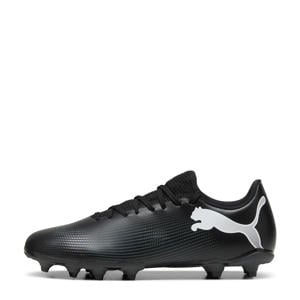 Future 7 Play FG/AG voetbalschoenen zwart/wit