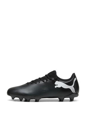 Future 7 Play FG/AG voetbalschoenen zwart/wit