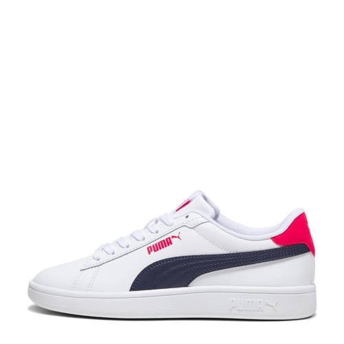 Puma Smash 3.0 sneakers wit/donkerblauw/rood