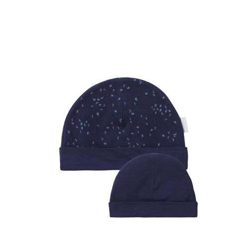 Noppies baby reversible muts Navar donkerblauw afbeelding