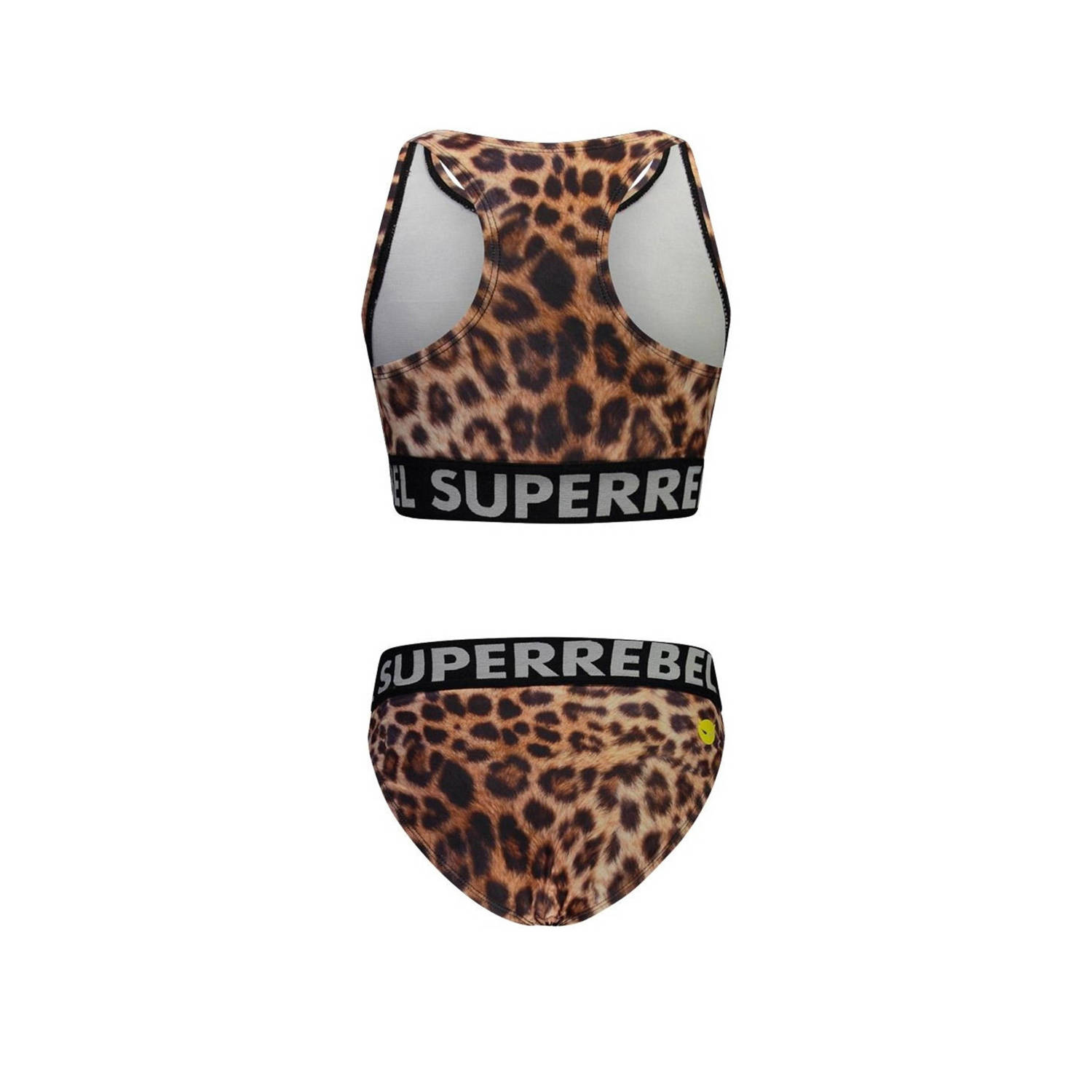 SuperRebel crop bikini Carmel bruin