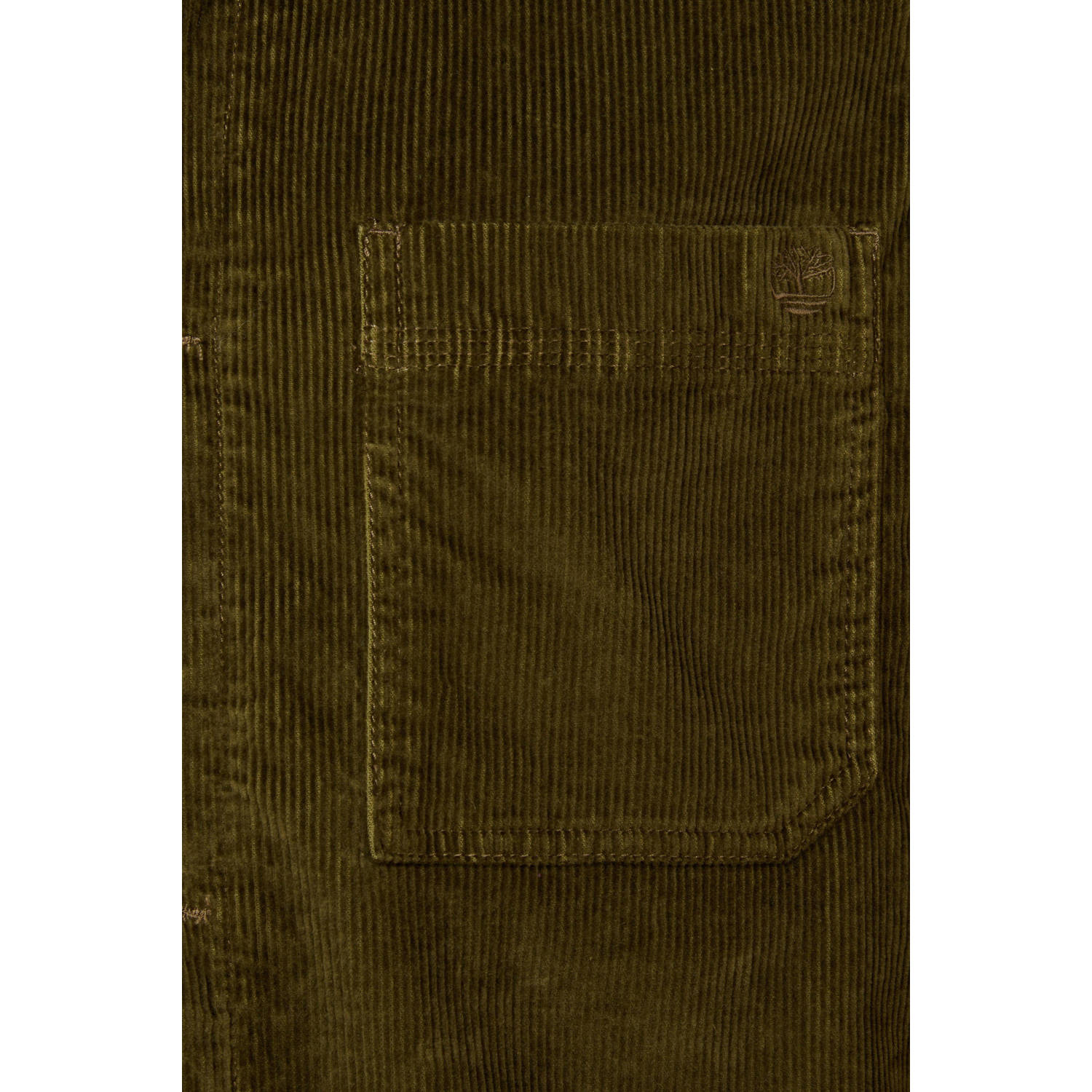 Timberland corduroy regular fit colbert donkergroen