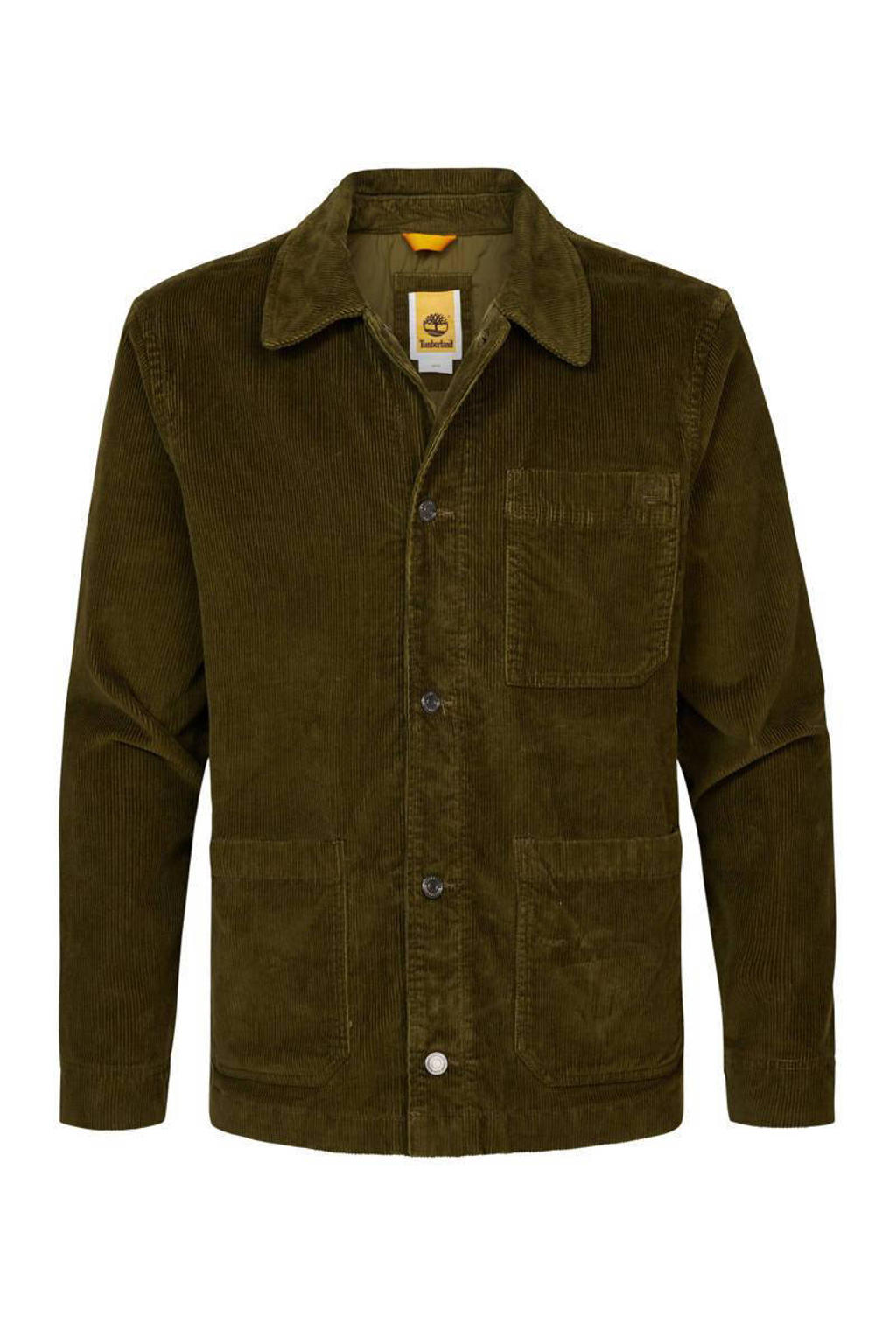 Timberland corduroy regular fit colbert donkergroen wehkamp