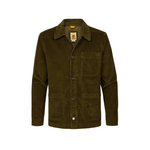 Timberland corduroy regular fit colbert donkergroen afbeelding