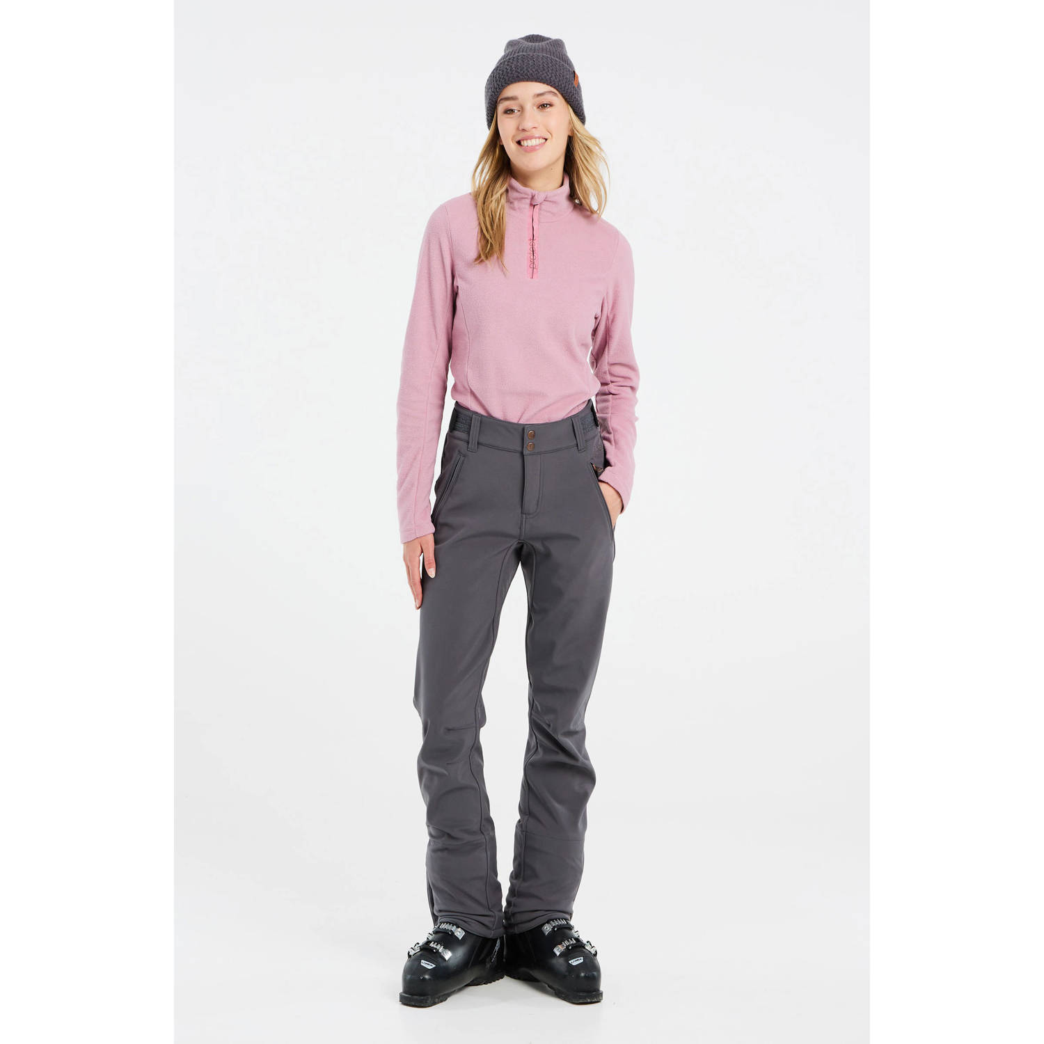 Protest softshell skibroek Lole antraciet