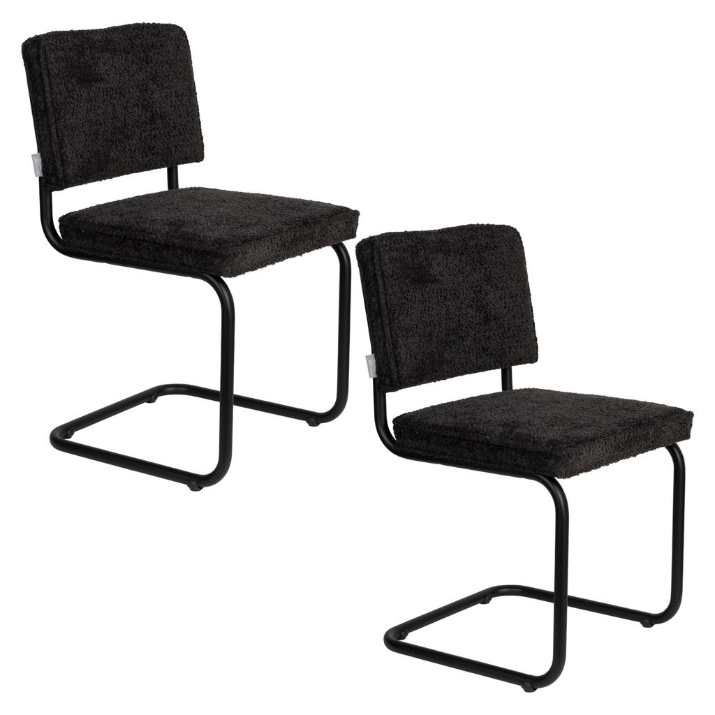 Zuiver eetkamerstoel (set van 2) Ridge Soft
