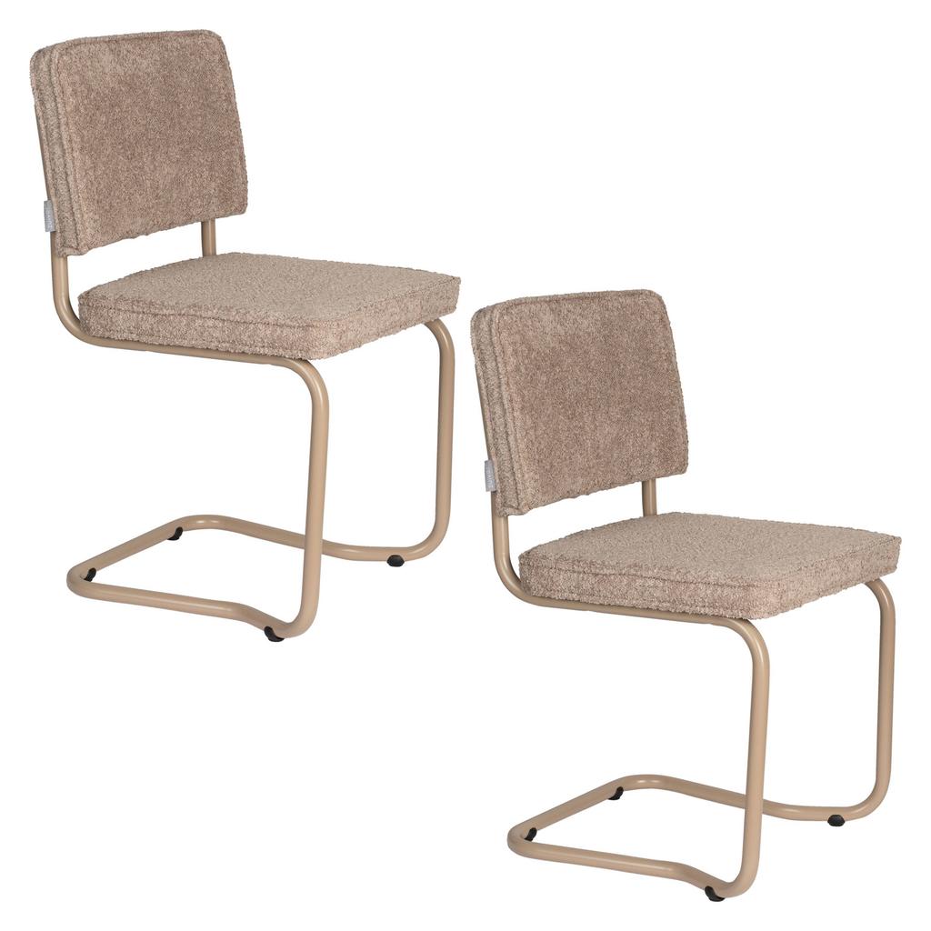 Zuiver eetkamerstoel (set van 2) Ridge Kink Soft
